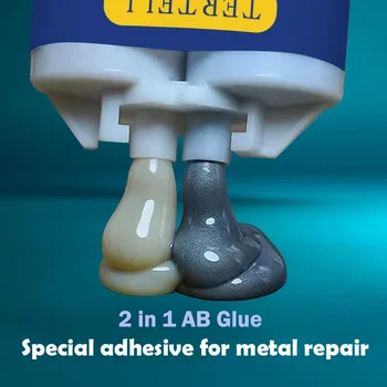 Экструзионный клей для ремонта металла Промышленный высокопрочный склеивающий герметик Сварной шов Агент для ремонта металла Прочное литье AB Клей