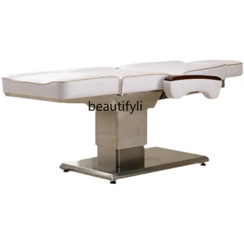 Электрическая кровать для красоты Салон красоты Специальный многофункциональный стоматологический стул из микропластика Подъем автоматической тату-кровати